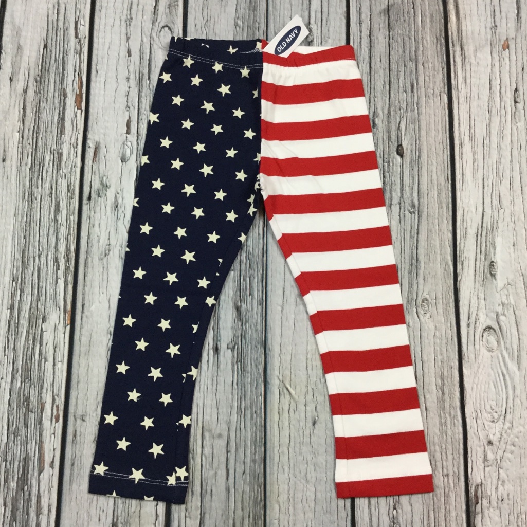 Old Navy 2t, 3t, 4t, 5t American Flag Leggings